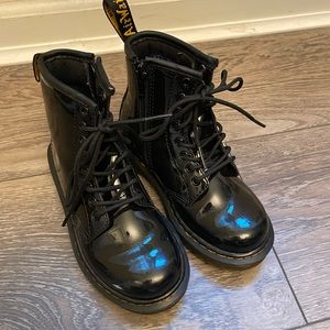 Patent Black Doc Marten Boots
